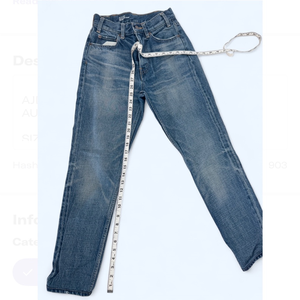 CELINE Straight Cut High-Waist Denim Size 28